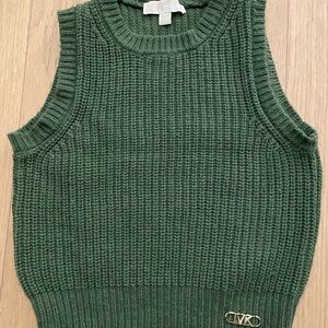 Michael Kors Women's Green Sweater Vest